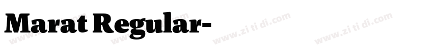 Marat Regular字体转换